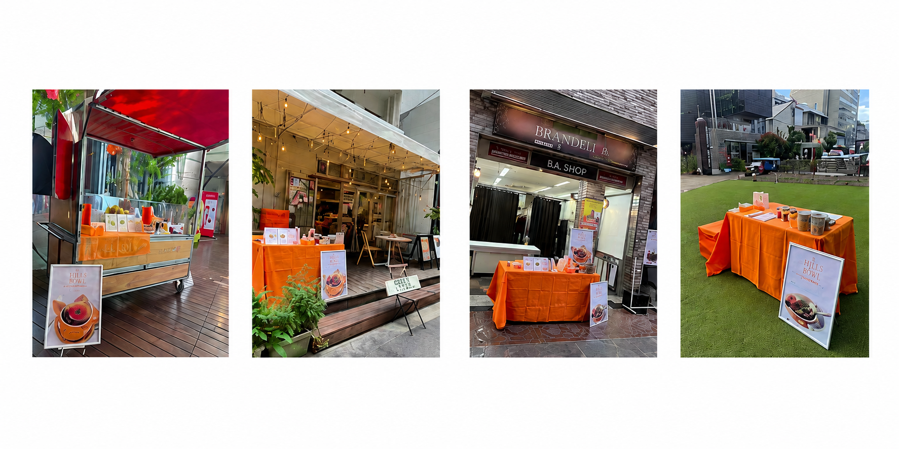 HILLS BOWLが屋台、カフェ、商店街、住宅博覧会で実施したテストマーケティング