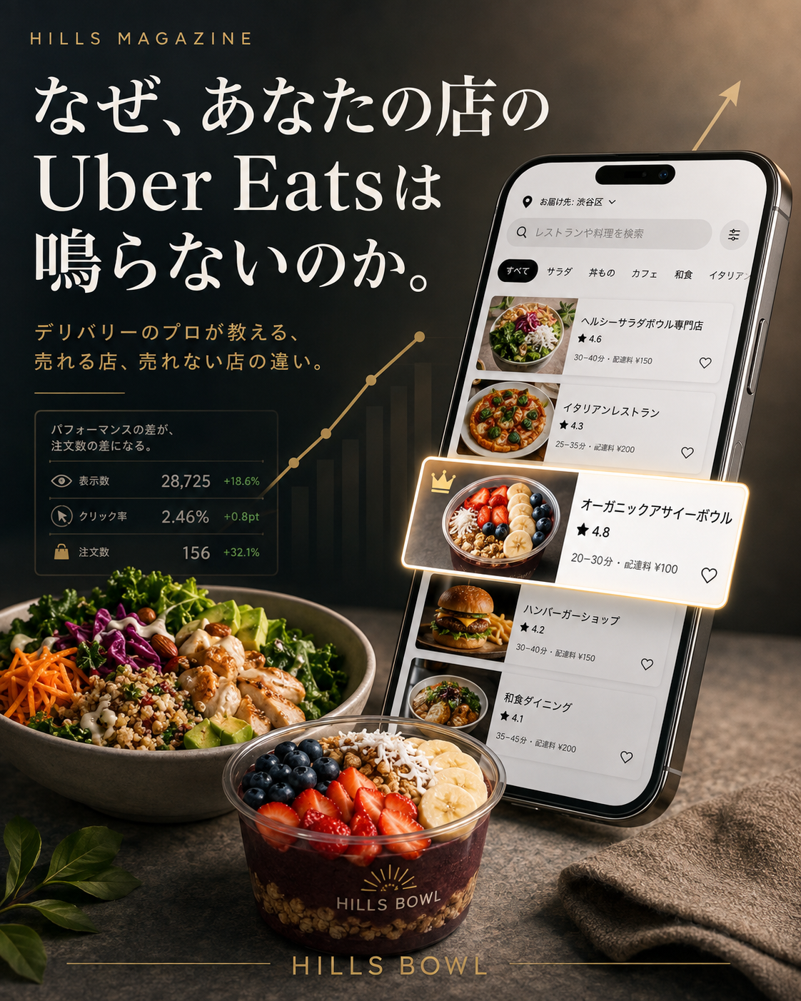 なぜあなたの店のUber Eatsは鳴らないのかを解説するHILLS MAGAZINE ISSUE 11